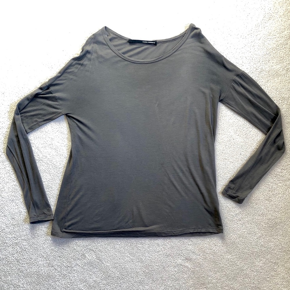 Isabel Benenato Taupe Tshirt Top.